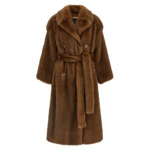 B&B Couture Women 'Farrah' Eco-Fur Coat